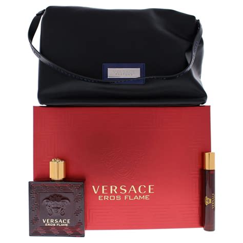 versace eros bag set|Versace Eros flame gift set.